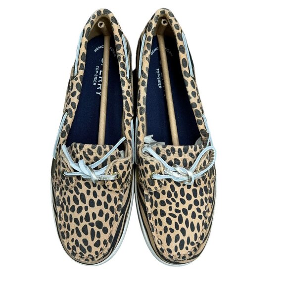 SPERRY Top Sider Coastfish 1-Eye Animal Print Boat Shoes Women's Size 8.5 M - Picture 7 of 10